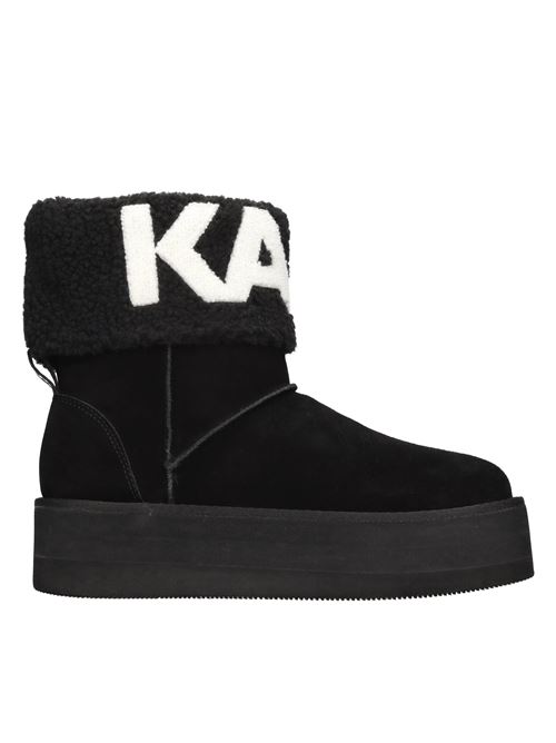 Suede ankle boots KARL LAGERFELD | KL48552NERO